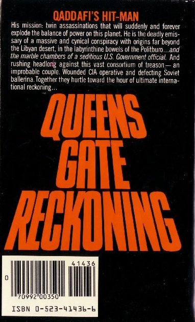 Queens Gate Reckoning by Lewis Perdue, Back Cover